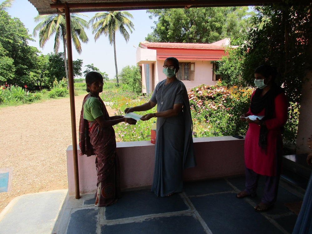 Covid-19 Support Given By Adorers Of Velugodu